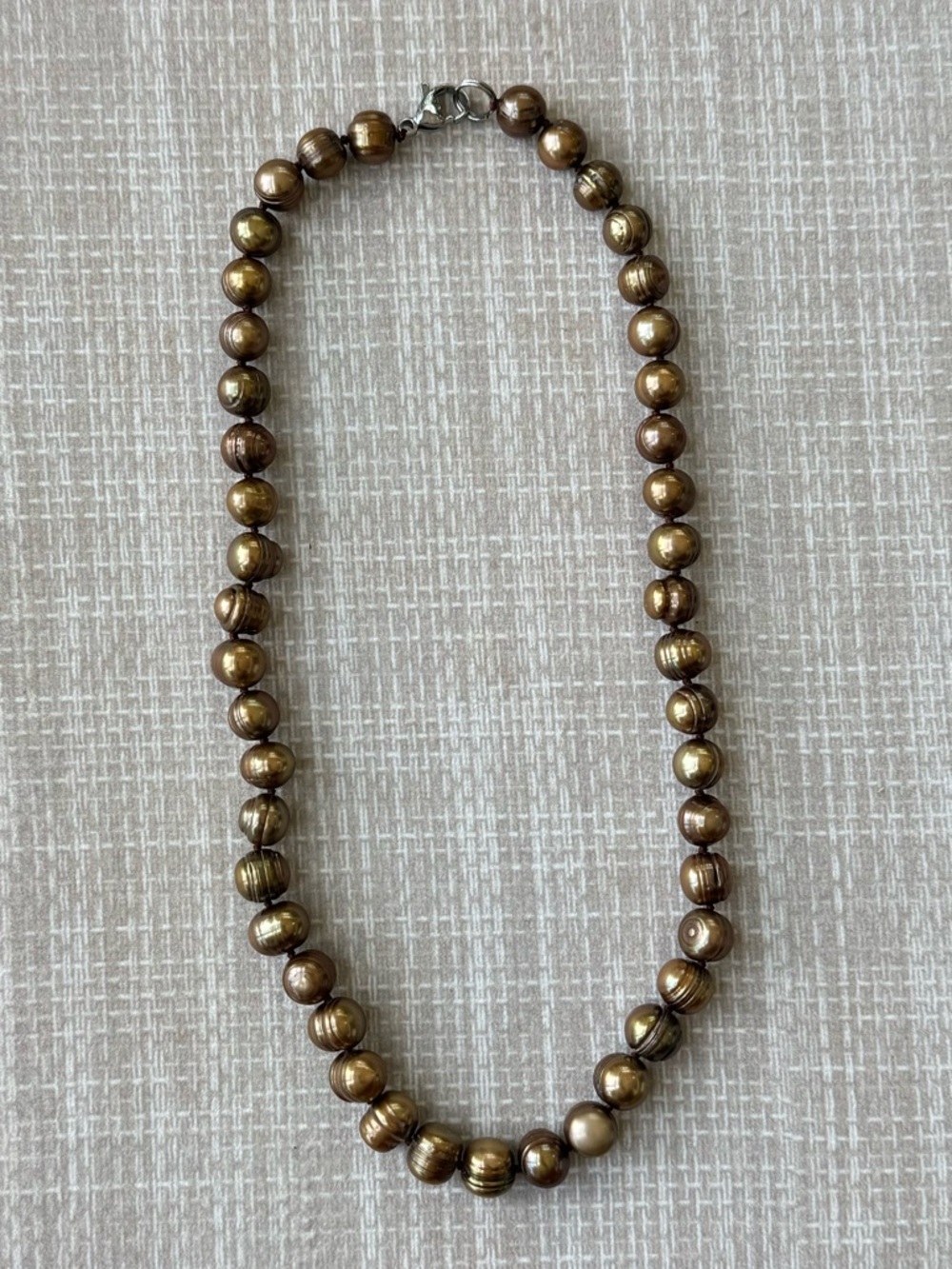 NWOT Tuckernuck Toasted Brown Baroque Pearl Necklace - Picture 7 of 7